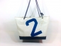 Preview: Segeltuchtasche große Beachtasche blaue 2 mit Boden