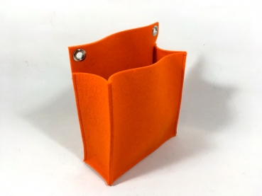 Filz-Wandtasche in orange