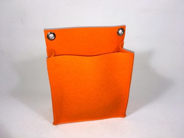 Filz-Wandtasche in orange