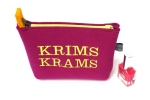 Filz-Kosmetiktasche Krims Krams in pink