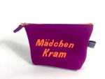 Filz-Kosmetiktasche -Mädchen Kram- in pink